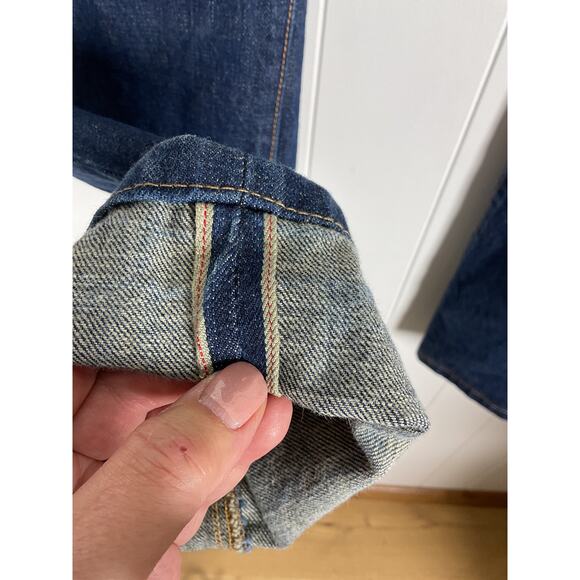 Taylor Stitch Jeans Mens 32x29 1/2 Slim Fit Selvedge Button Fly Organic Cotton - Picture 7 of 10